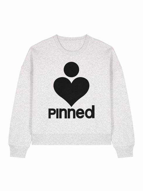 Kastenförmiger Pullover PiNNED Black Velvet